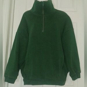 lululemon athletica Forest Green Half-Zip Sweater